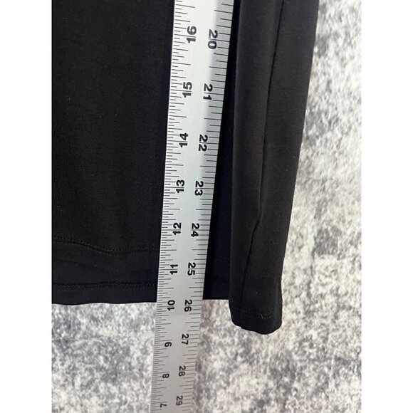 George Black Circles Beaded Short Sleeve Top Knit Stretch women's Medium 8-10 - Picture 7 of 12